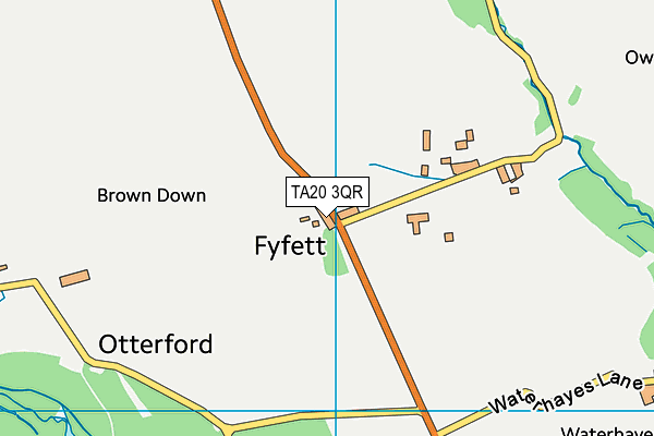 TA20 3QR map - OS VectorMap District (Ordnance Survey) TA20 3QR map - OS VectorMap District (Ordnance Survey)