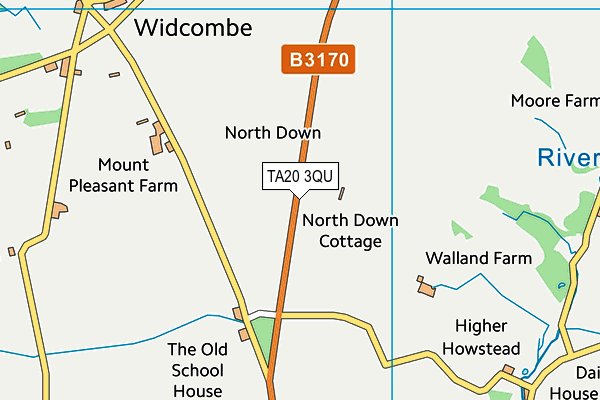 TA20 3QU map - OS VectorMap District (Ordnance Survey) TA20 3QU map - OS VectorMap District (Ordnance Survey)