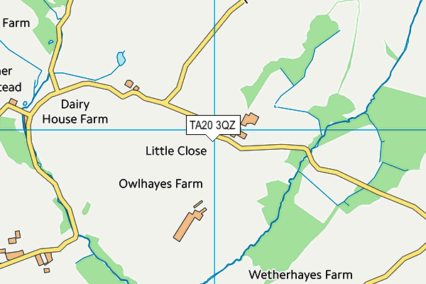 TA20 3QZ map - OS VectorMap District (Ordnance Survey) TA20 3QZ map - OS VectorMap District (Ordnance Survey)