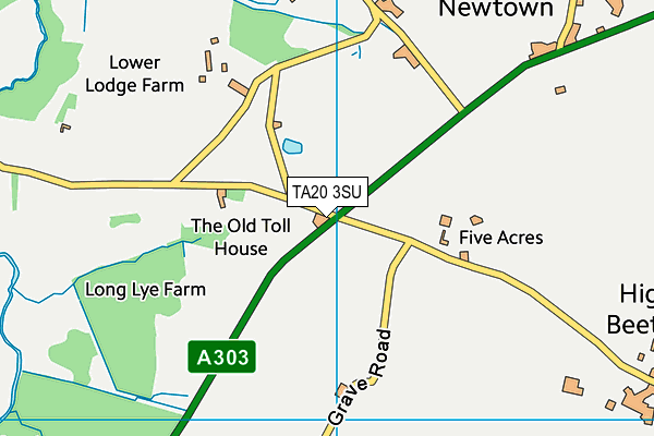 TA20 3SU map - OS VectorMap District (Ordnance Survey) TA20 3SU map - OS VectorMap District (Ordnance Survey)