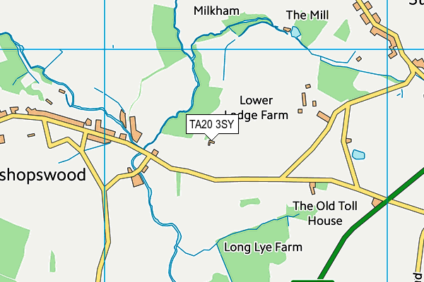 TA20 3SY map - OS VectorMap District (Ordnance Survey) TA20 3SY map - OS VectorMap District (Ordnance Survey)
