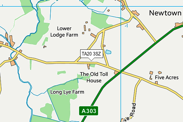 TA20 3SZ map - OS VectorMap District (Ordnance Survey)