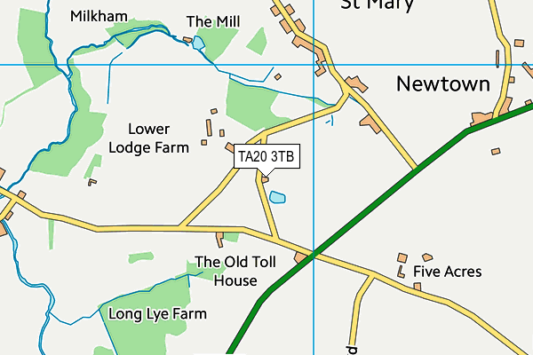TA20 3TB map - OS VectorMap District (Ordnance Survey) TA20 3TB map - OS VectorMap District (Ordnance Survey)