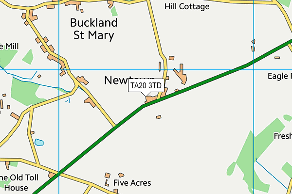 TA20 3TD map - OS VectorMap District (Ordnance Survey) TA20 3TD map - OS VectorMap District (Ordnance Survey)