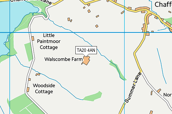 TA20 4AN map - OS VectorMap District (Ordnance Survey)