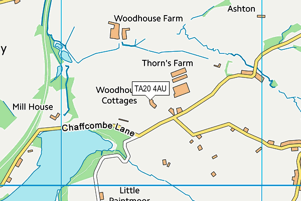 TA20 4AU map - OS VectorMap District (Ordnance Survey) TA20 4AU map - OS VectorMap District (Ordnance Survey)
