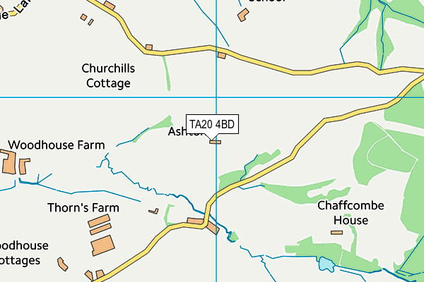 TA20 4BD map - OS VectorMap District (Ordnance Survey) TA20 4BD map - OS VectorMap District (Ordnance Survey)