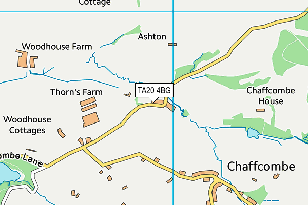 TA20 4BG map - OS VectorMap District (Ordnance Survey) TA20 4BG map - OS VectorMap District (Ordnance Survey)