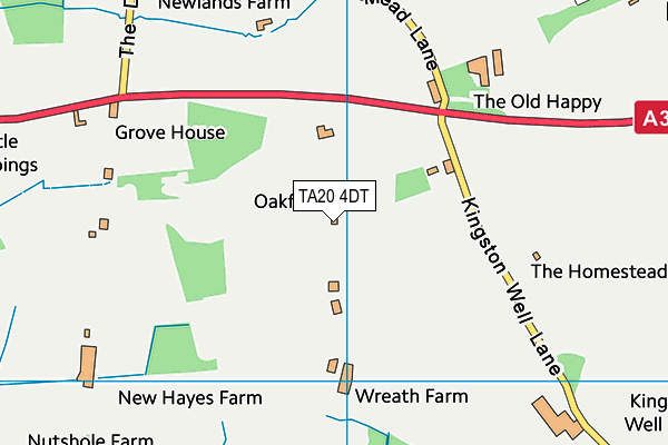 TA20 4DT map - OS VectorMap District (Ordnance Survey) TA20 4DT map - OS VectorMap District (Ordnance Survey)