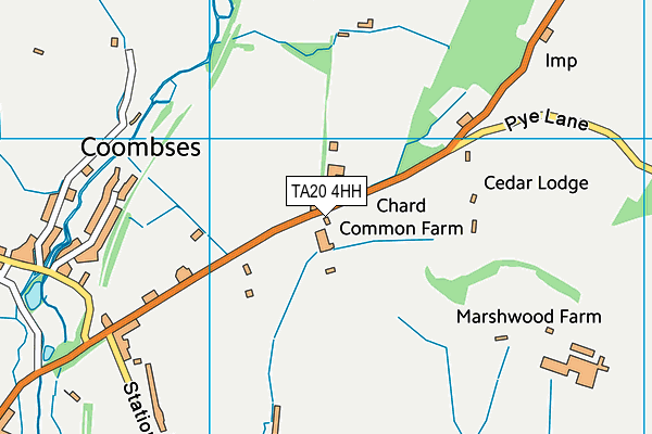 TA20 4HH map - OS VectorMap District (Ordnance Survey) TA20 4HH map - OS VectorMap District (Ordnance Survey)