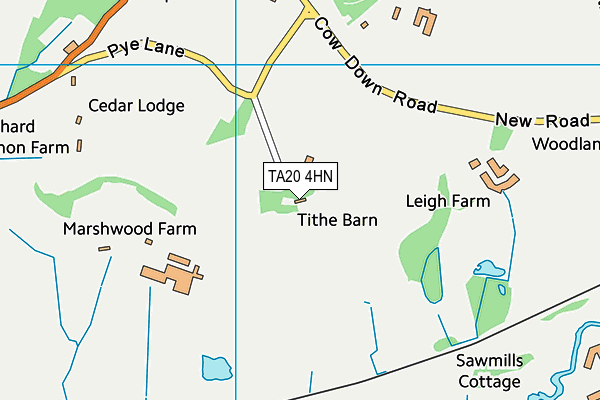 TA20 4HN map - OS VectorMap District (Ordnance Survey) TA20 4HN map - OS VectorMap District (Ordnance Survey)