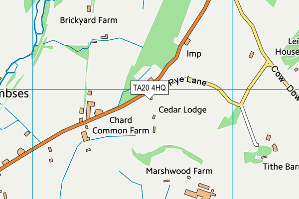 TA20 4HQ map - OS VectorMap District (Ordnance Survey) TA20 4HQ map - OS VectorMap District (Ordnance Survey)