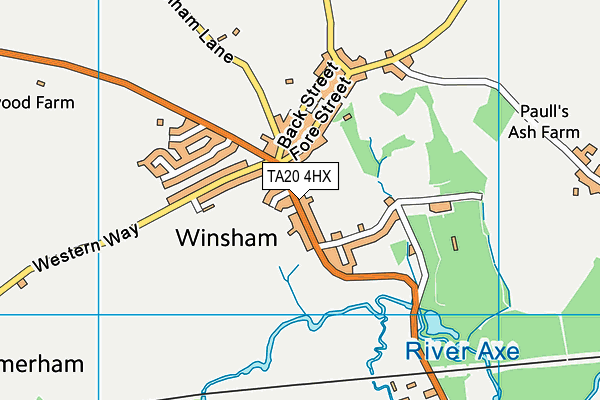 TA20 4HX map - OS VectorMap District (Ordnance Survey) TA20 4HX map - OS VectorMap District (Ordnance Survey)
