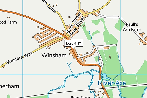 TA20 4HY map - OS VectorMap District (Ordnance Survey) TA20 4HY map - OS VectorMap District (Ordnance Survey)
