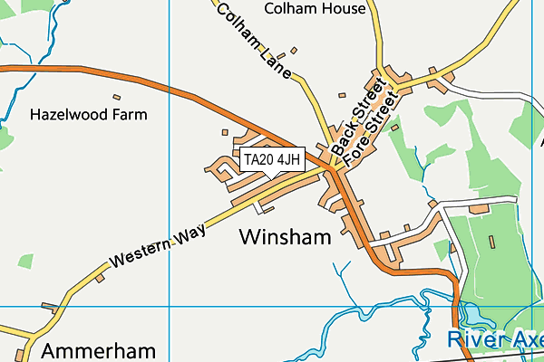 TA20 4JH map - OS VectorMap District (Ordnance Survey) TA20 4JH map - OS VectorMap District (Ordnance Survey)