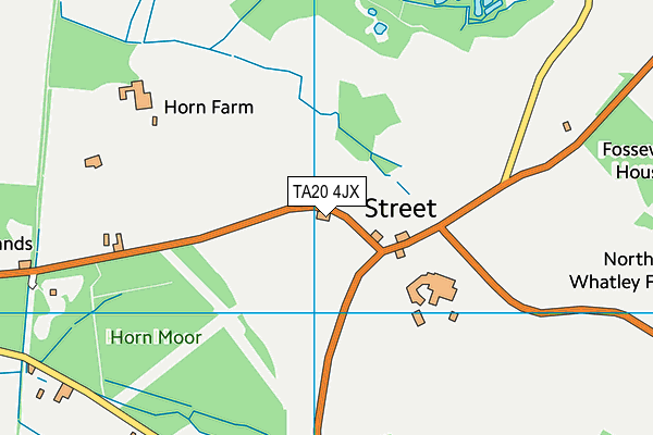 TA20 4JX map - OS VectorMap District (Ordnance Survey) TA20 4JX map - OS VectorMap District (Ordnance Survey)