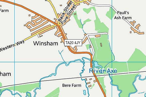 TA20 4JY map - OS VectorMap District (Ordnance Survey) TA20 4JY map - OS VectorMap District (Ordnance Survey)