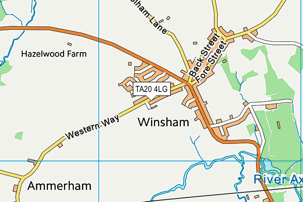 TA20 4LG map - OS VectorMap District (Ordnance Survey) TA20 4LG map - OS VectorMap District (Ordnance Survey)