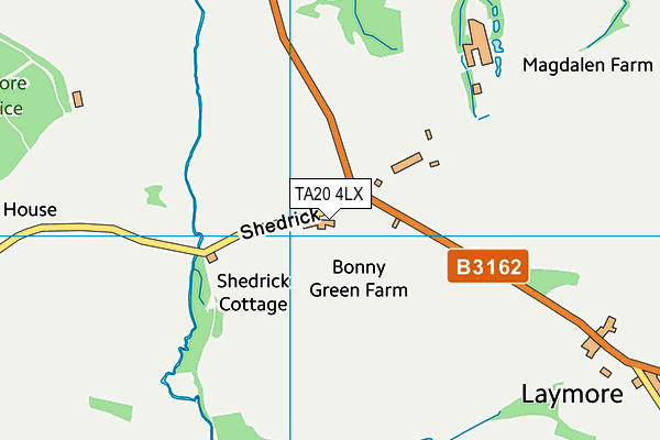 TA20 4LX map - OS VectorMap District (Ordnance Survey) TA20 4LX map - OS VectorMap District (Ordnance Survey)
