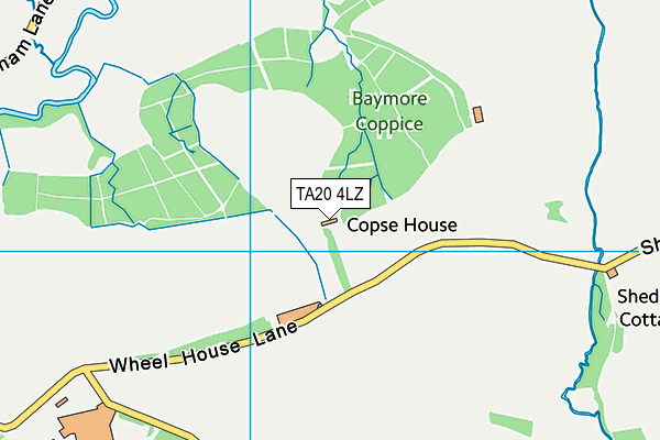TA20 4LZ map - OS VectorMap District (Ordnance Survey) TA20 4LZ map - OS VectorMap District (Ordnance Survey)