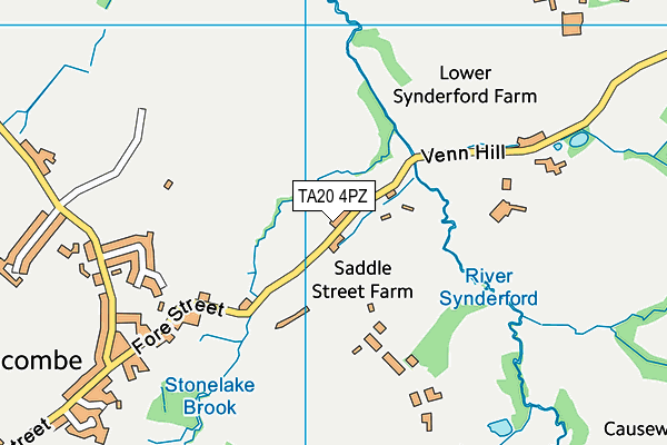 TA20 4PZ map - OS VectorMap District (Ordnance Survey) TA20 4PZ map - OS VectorMap District (Ordnance Survey)