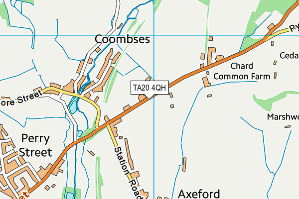 TA20 4QH map - OS VectorMap District (Ordnance Survey) TA20 4QH map - OS VectorMap District (Ordnance Survey)