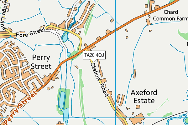 TA20 4QJ map - OS VectorMap District (Ordnance Survey) TA20 4QJ map - OS VectorMap District (Ordnance Survey)