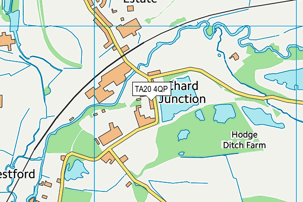 TA20 4QP map - OS VectorMap District (Ordnance Survey) TA20 4QP map - OS VectorMap District (Ordnance Survey)