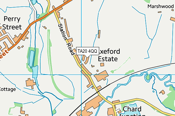 TA20 4QQ map - OS VectorMap District (Ordnance Survey) TA20 4QQ map - OS VectorMap District (Ordnance Survey)