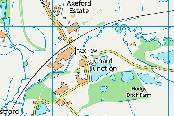 TA20 4QW map - OS VectorMap District (Ordnance Survey) TA20 4QW map - OS VectorMap District (Ordnance Survey)