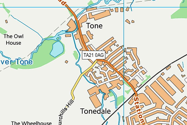 TA21 0AG map - OS VectorMap District (Ordnance Survey) TA21 0AG map - OS VectorMap District (Ordnance Survey)