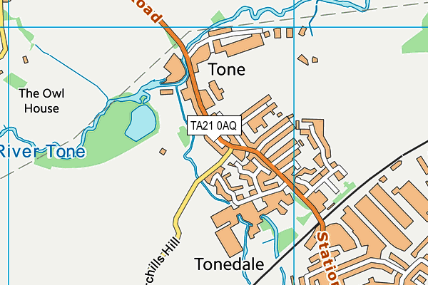 TA21 0AQ map - OS VectorMap District (Ordnance Survey) TA21 0AQ map - OS VectorMap District (Ordnance Survey)