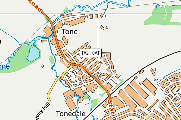 TA21 0AT map - OS VectorMap District (Ordnance Survey) TA21 0AT map - OS VectorMap District (Ordnance Survey)
