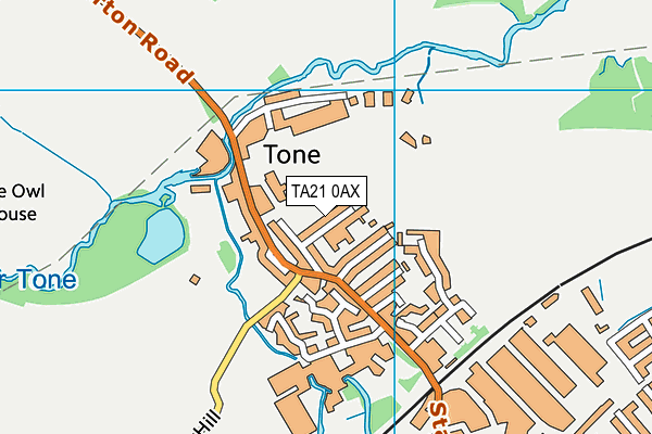 TA21 0AX map - OS VectorMap District (Ordnance Survey) TA21 0AX map - OS VectorMap District (Ordnance Survey)
