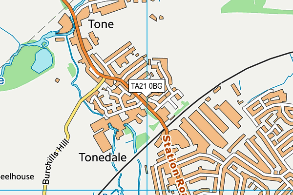 TA21 0BG map - OS VectorMap District (Ordnance Survey) TA21 0BG map - OS VectorMap District (Ordnance Survey)