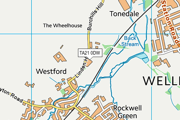 TA21 0DW map - OS VectorMap District (Ordnance Survey) TA21 0DW map - OS VectorMap District (Ordnance Survey)