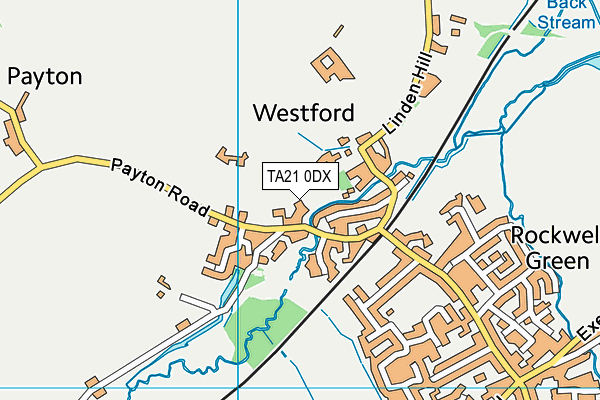 TA21 0DX map - OS VectorMap District (Ordnance Survey) TA21 0DX map - OS VectorMap District (Ordnance Survey)