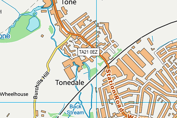 TA21 0EZ map - OS VectorMap District (Ordnance Survey) TA21 0EZ map - OS VectorMap District (Ordnance Survey)