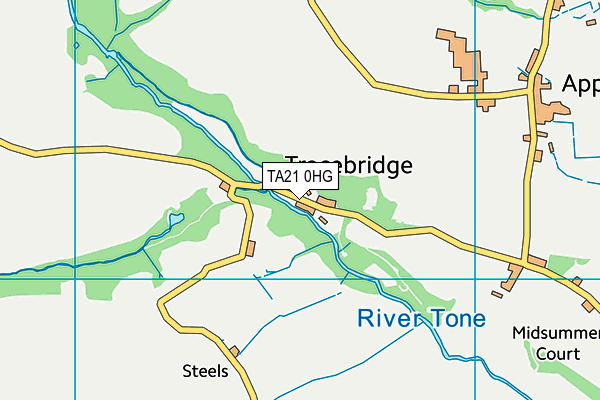 TA21 0HG map - OS VectorMap District (Ordnance Survey) TA21 0HG map - OS VectorMap District (Ordnance Survey)