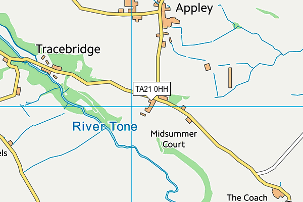 TA21 0HH map - OS VectorMap District (Ordnance Survey) TA21 0HH map - OS VectorMap District (Ordnance Survey)