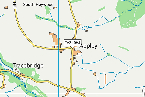 TA21 0HJ map - OS VectorMap District (Ordnance Survey) TA21 0HJ map - OS VectorMap District (Ordnance Survey)