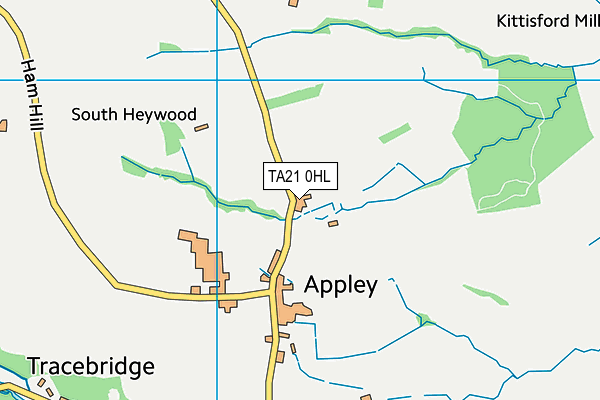 TA21 0HL map - OS VectorMap District (Ordnance Survey) TA21 0HL map - OS VectorMap District (Ordnance Survey)
