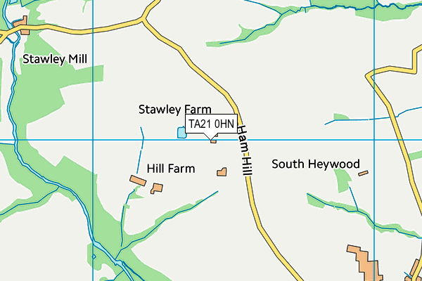 TA21 0HN map - OS VectorMap District (Ordnance Survey) TA21 0HN map - OS VectorMap District (Ordnance Survey)