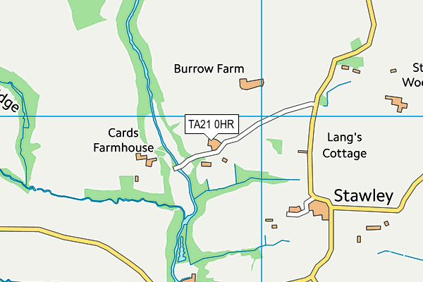 TA21 0HR map - OS VectorMap District (Ordnance Survey) TA21 0HR map - OS VectorMap District (Ordnance Survey)
