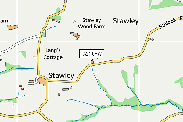 TA21 0HW map - OS VectorMap District (Ordnance Survey) TA21 0HW map - OS VectorMap District (Ordnance Survey)