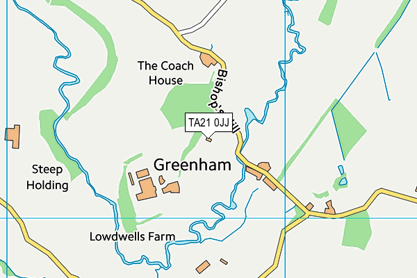 TA21 0JJ map - OS VectorMap District (Ordnance Survey) TA21 0JJ map - OS VectorMap District (Ordnance Survey)
