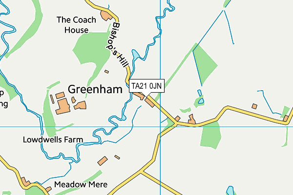 TA21 0JN map - OS VectorMap District (Ordnance Survey) TA21 0JN map - OS VectorMap District (Ordnance Survey)