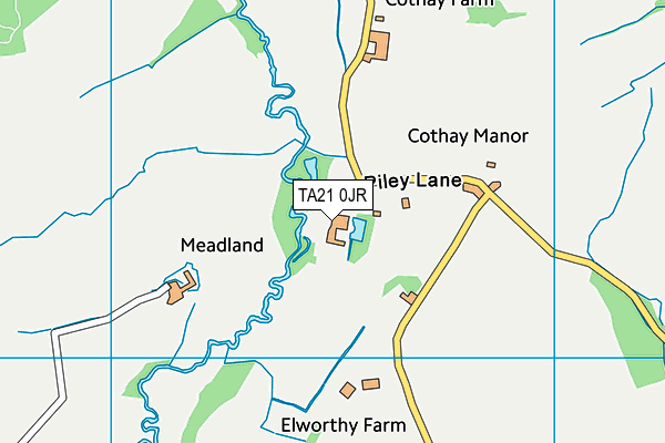 TA21 0JR map - OS VectorMap District (Ordnance Survey) TA21 0JR map - OS VectorMap District (Ordnance Survey)