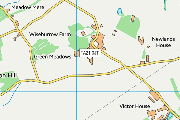 TA21 0JT map - OS VectorMap District (Ordnance Survey) TA21 0JT map - OS VectorMap District (Ordnance Survey)