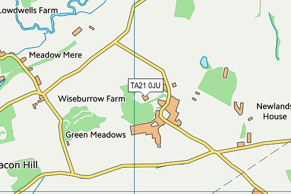 TA21 0JU map - OS VectorMap District (Ordnance Survey) TA21 0JU map - OS VectorMap District (Ordnance Survey)